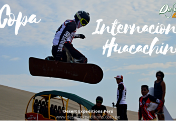 Campeonato internacional Huacachina en el oasis de America, sandboard, rieles y slalom