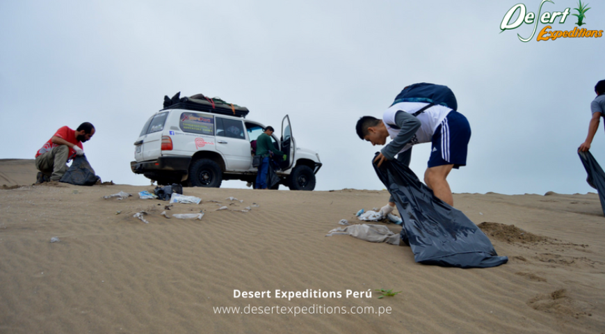 Limpieza de las dunas de chilca y sandboarding , responsabilidad ambiental en las dunas de lima por desert expeditions (4)