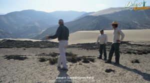 El Jefe de aréa y Guardaparques de la Zona Reservada Lomas de Ancón inician campaña para registrar el ingreso de camionetas de off road al campo de dunas del ANP y la duna el Tubo.