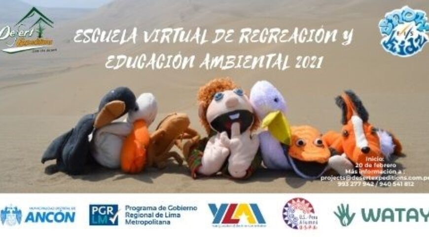 Escuela virtual de educación ambiental y deporte por desert expeditions en el ACR sistema de lomas de Lima, ámbito de Ancón