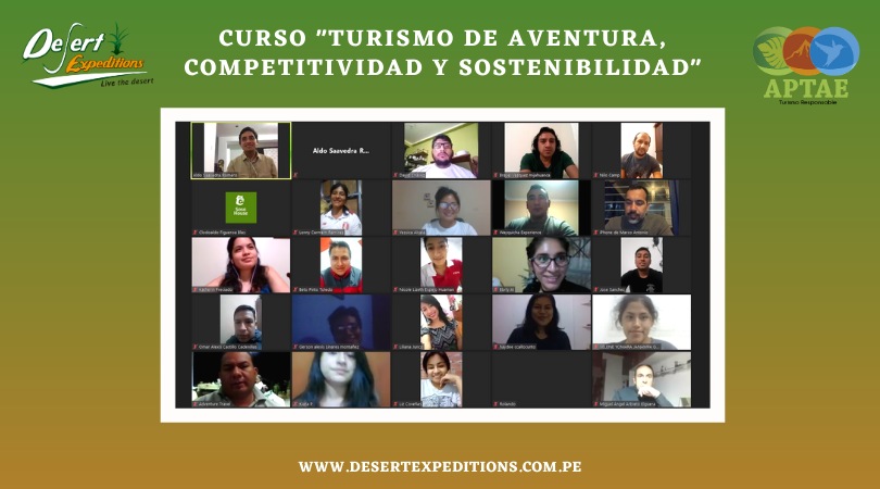 Curso Online de Turismo de Aventura por Desert Expeditions y con el respaldo de APTAE.