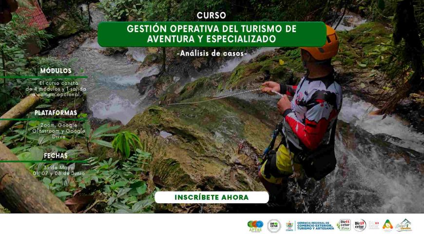 Curso: Gestión Operativa de Turismo de Aventura y Especializado